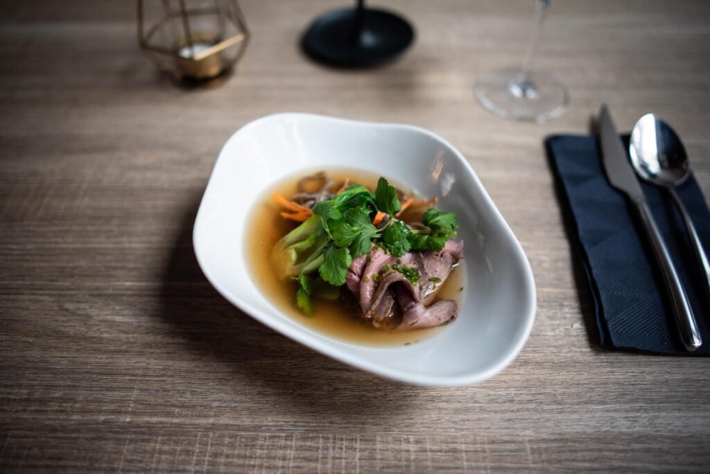 Ginger beef broth